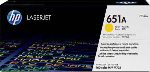 HP 651A Yellow Original LaserJet Toner Cartridge | CE342A OneCart