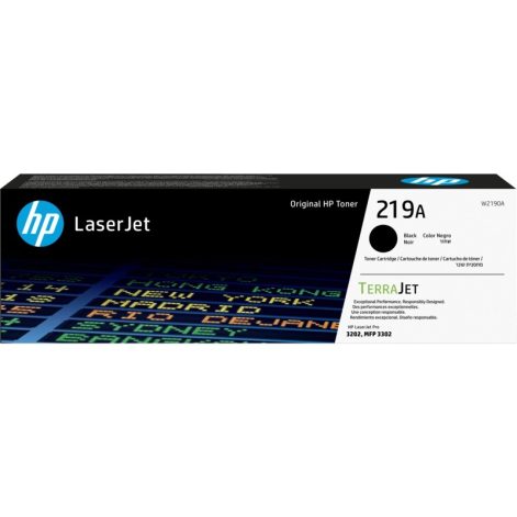 HP 219A, Black Original Toner Cartridge, W2190A OneCart