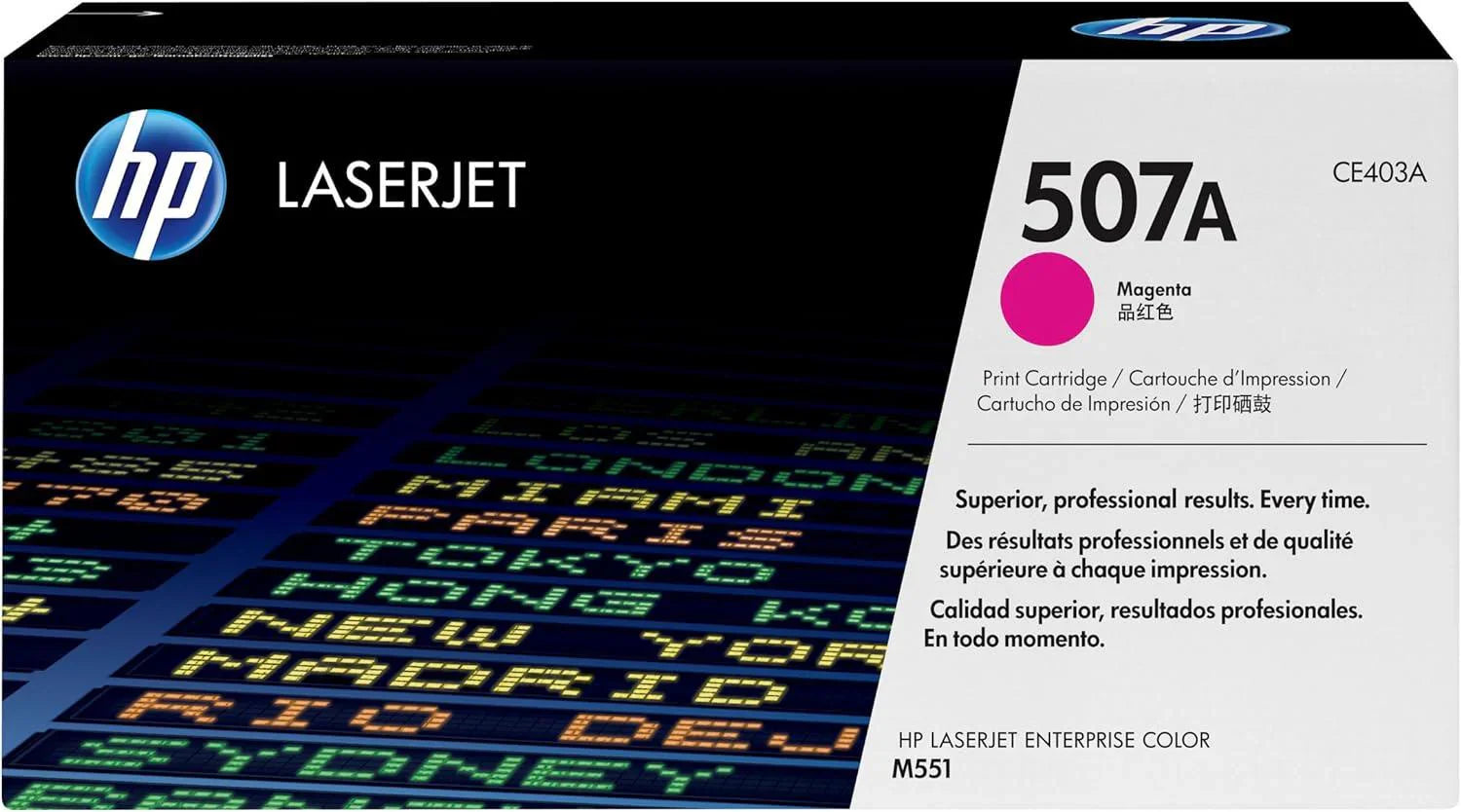HP CE403A 507A Original LaserJet Toner Cartridge, Magenta OneCart