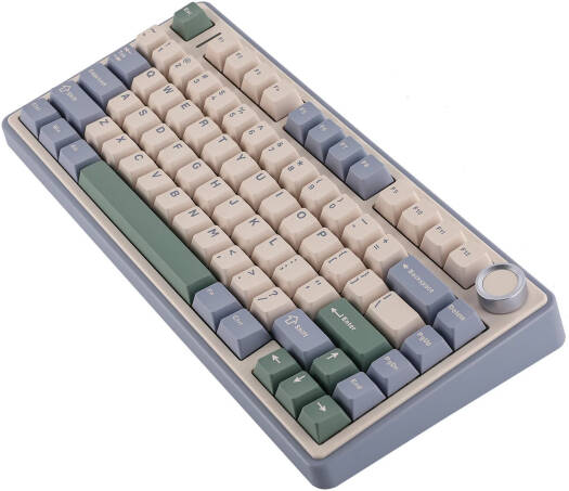 AULA F75 Gasket Wireless 75% Mechanical Keyboard – 80 Keys Compact Layout, LEOBOG Reaper Linear Switches, Hot Swappable, RGB Backlit, NKRO Anti-Ghosting, 1000Hz Polling Rate, 4000mAh Battery, Tri-Mode (Bluetooth, 2.4GHz, USB-C) – Green | F75 OneCart