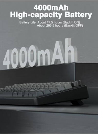 AULA F75 Pro Gasket Wireless 75% Mechanical Keyboard – 80 Keys Compact Design, Reaper Linear Switches, Hot Swappable, RGB Backlit, NKRO Anti-Ghosting, 1000Hz Polling Rate, 4000mAh Battery, Triple Mode (Bluetooth, 2.4GHz, USB-C) – Black | F75 Pro OneCart