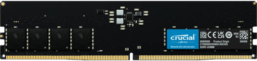 Crucial 16GB DDR5-4800 UDIMM Desktop Memory, CL40 CAS Latency, 40-39-39 Timings, 1.1V, 288-Pin, Unbuffered Non-ECC | CT16G48C40U5 OneCart