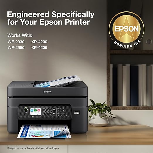 Epson 232 Claria Ink High Capacity Black & Standard Color Cartridge Combo Pack Black, Cyan, Magenta, Yellow Compatible with WorkForce WF-2930, WF-2950, Expression XP-4200, XP-4205 | T232XL-BCS OneCart
