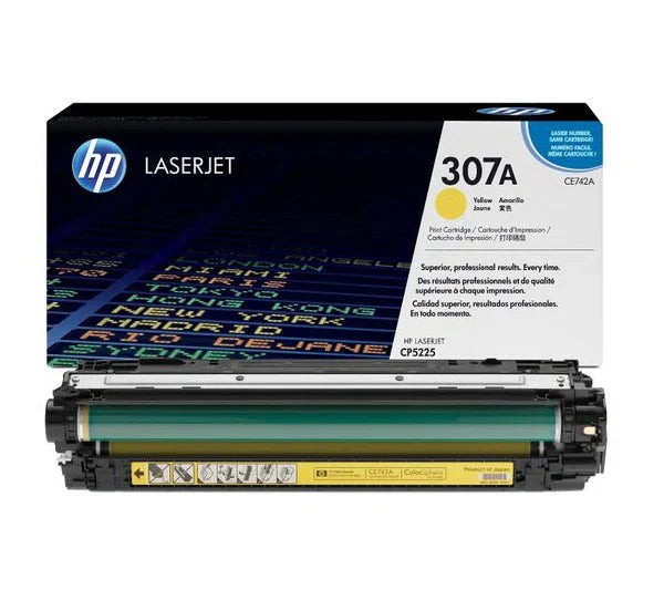 Original HP 307A LaserJet Toner Cartridge (CE742A) - Yellow OneCart
