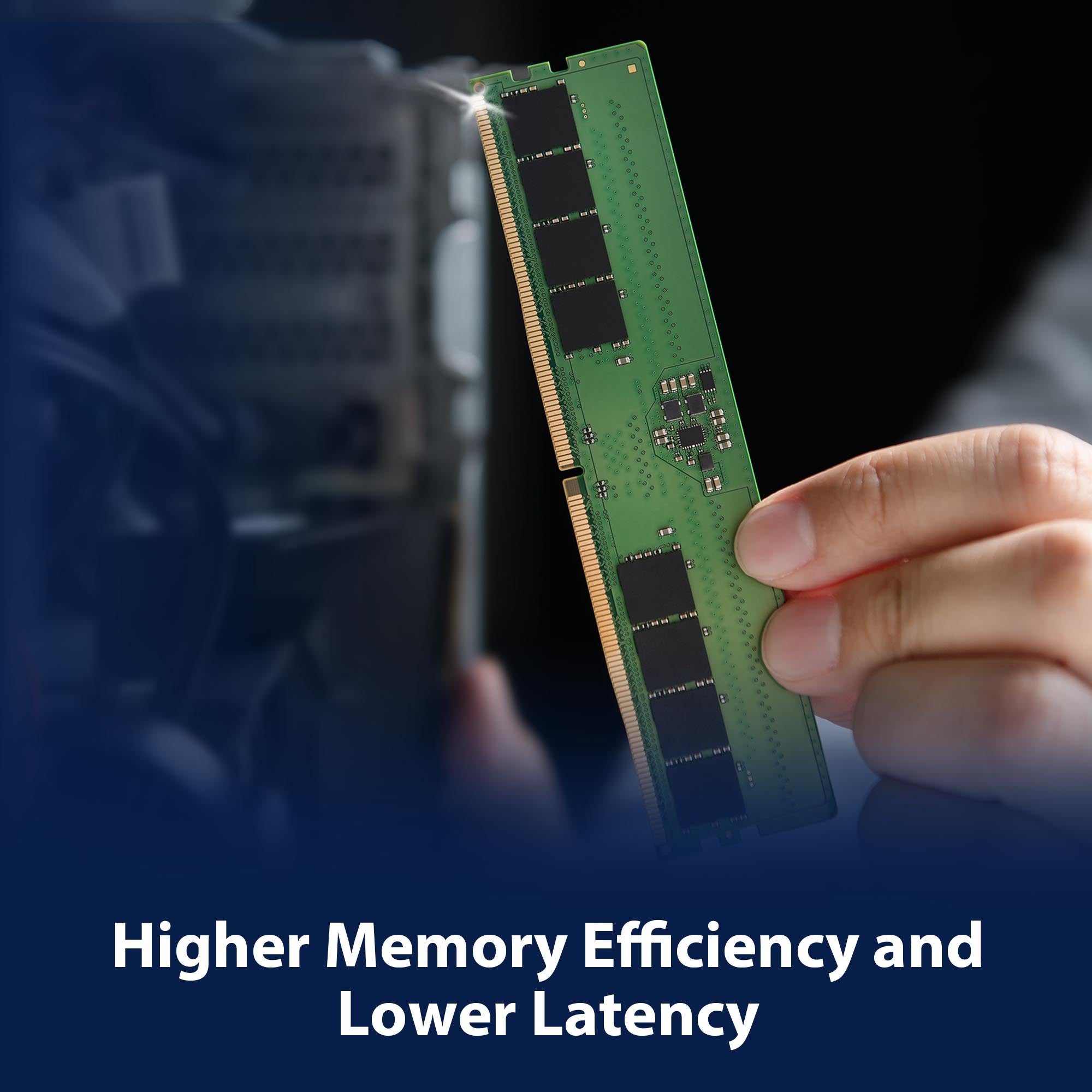 Kingston DDR5 ValueRAM 8GB Desktop DIMM Memory, 5600MT/s, CL46 CAS Latency, Non-ECC, 1.1V, 288-Pin | KVR56U46BS6-8 OneCart
