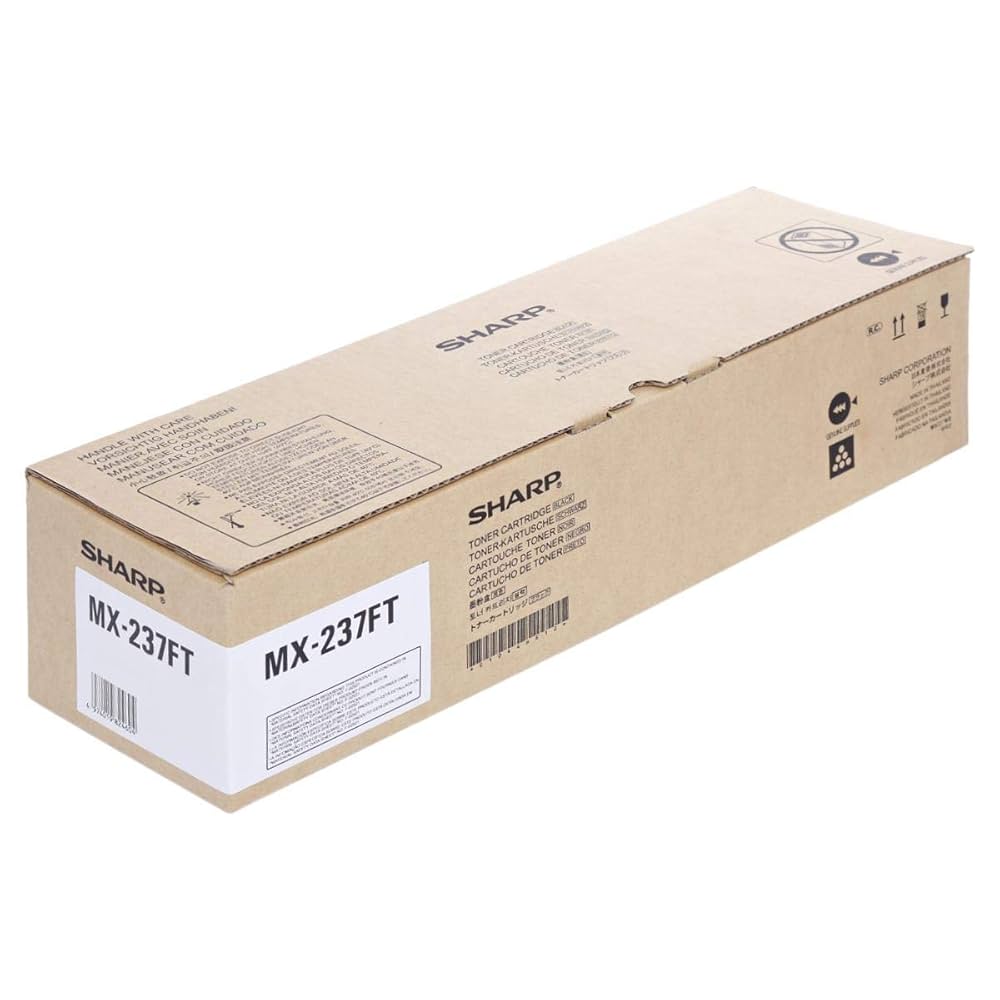 Sharp MX-237FT Black Toner Cartridge, High-Yield 23,000 Pages, Compatible with Sharp MX-2610, MX-3110, MX-3610 Series Printers OneCart