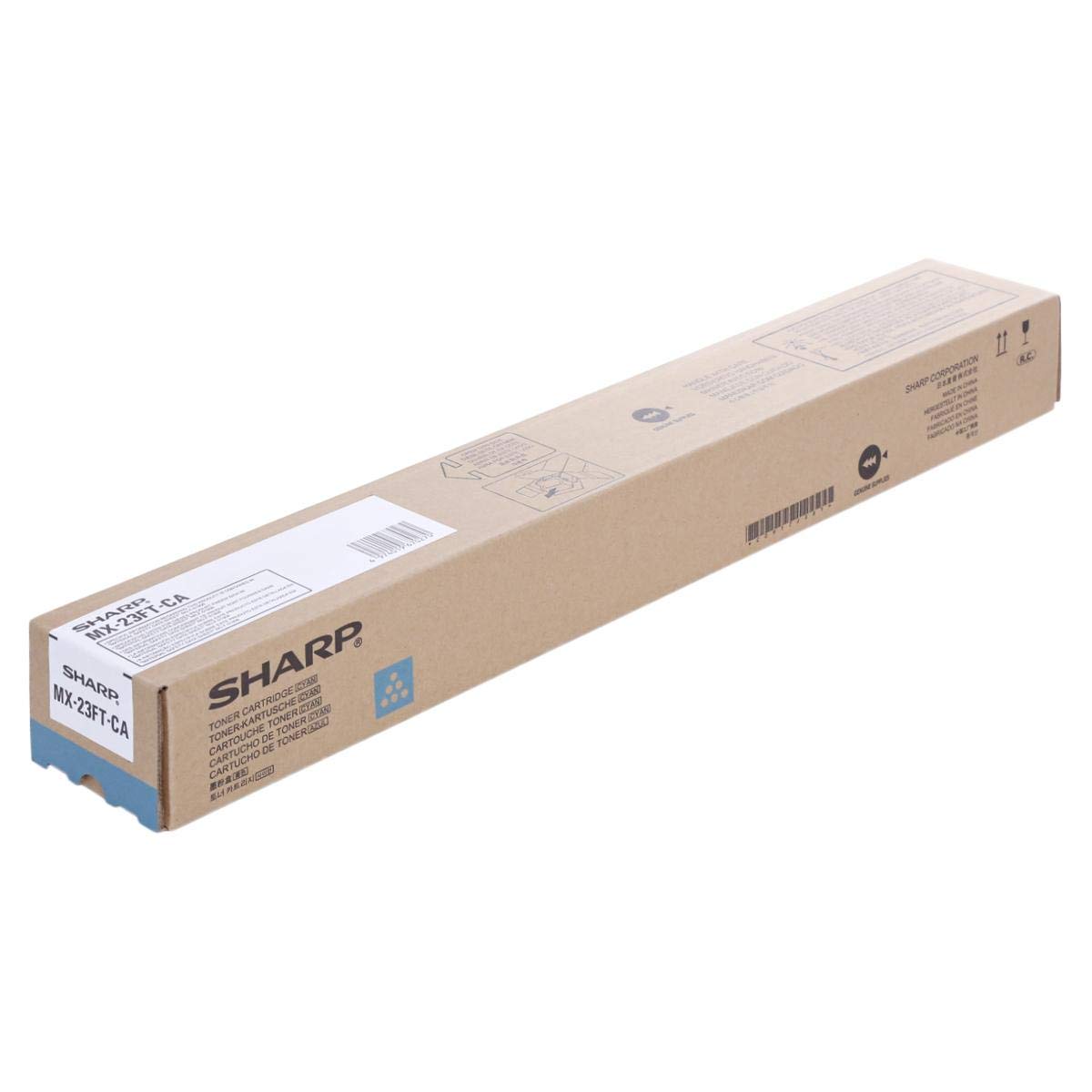 Sharp MX-23FT-CA Cyan Toner Cartridge, High-Yield, Compatible with Sharp MX-2310, MX-2610, MX-3110 Series Printers OneCart