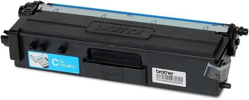 Brother Genuine TN-461C Standard Yield Cyan Toner Cartridge for Brother HL-L8260CDW, HL-L8360CDW, MFC-L8610CDW, MFC-L8900CDW, DCP-L8410CDW Printers, Up to 1,800 Pages | TN-461C OneCart