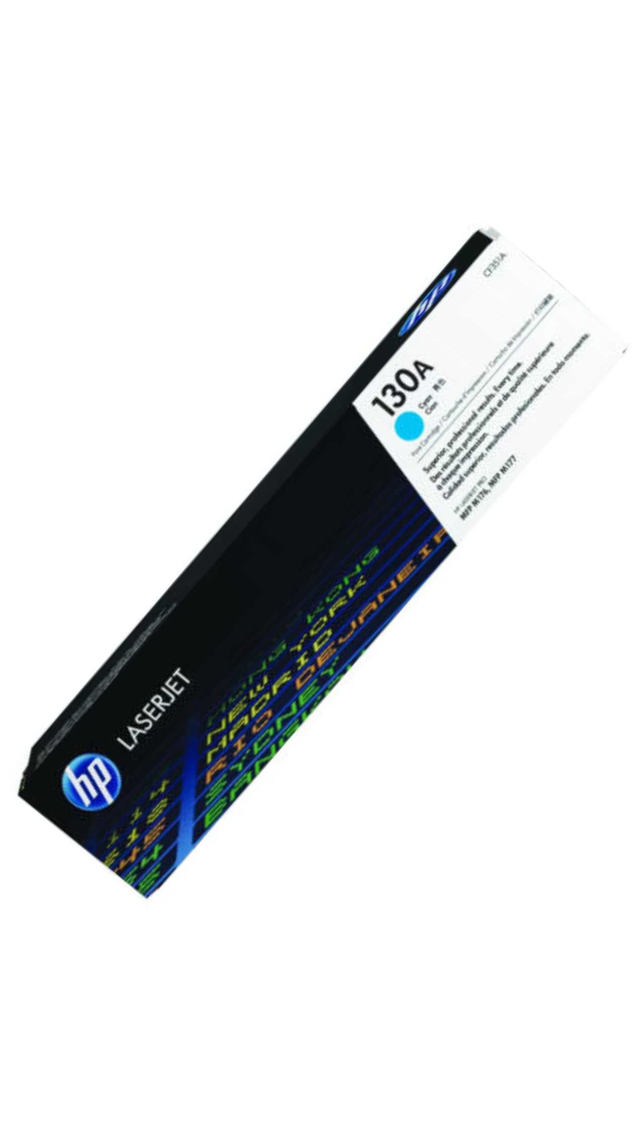HP 130A Cyan Original LaserJet Toner Cartridge, 1,000 Pages Yield, Standard Size | CF351A OneCart