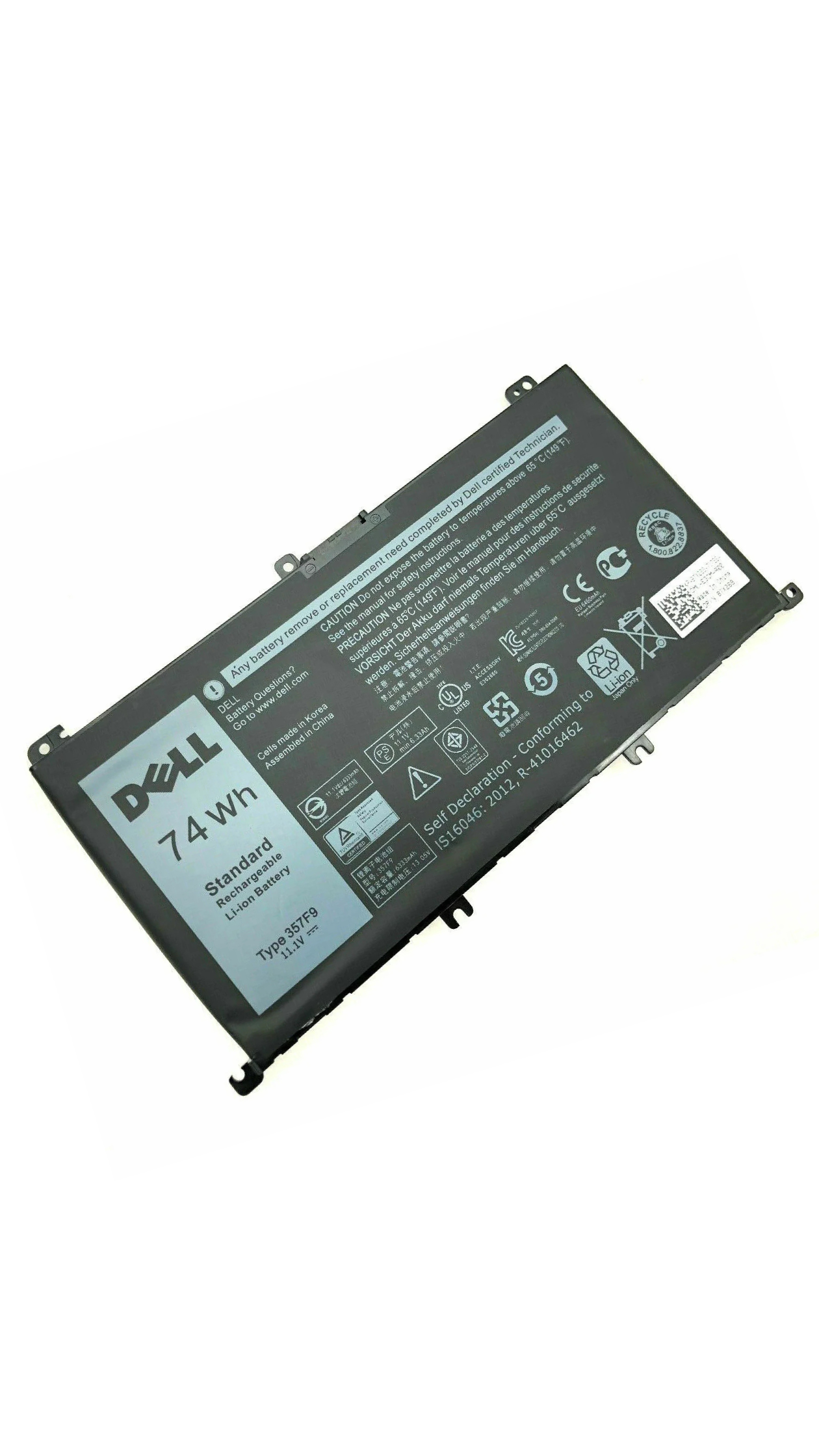 11.4V 74Wh Original 357F9 Dell Inspiron 15 7559 7000 INS15PD-1548B INS15PD-1748B INS15PD-1848B Laptop Battery OneCart