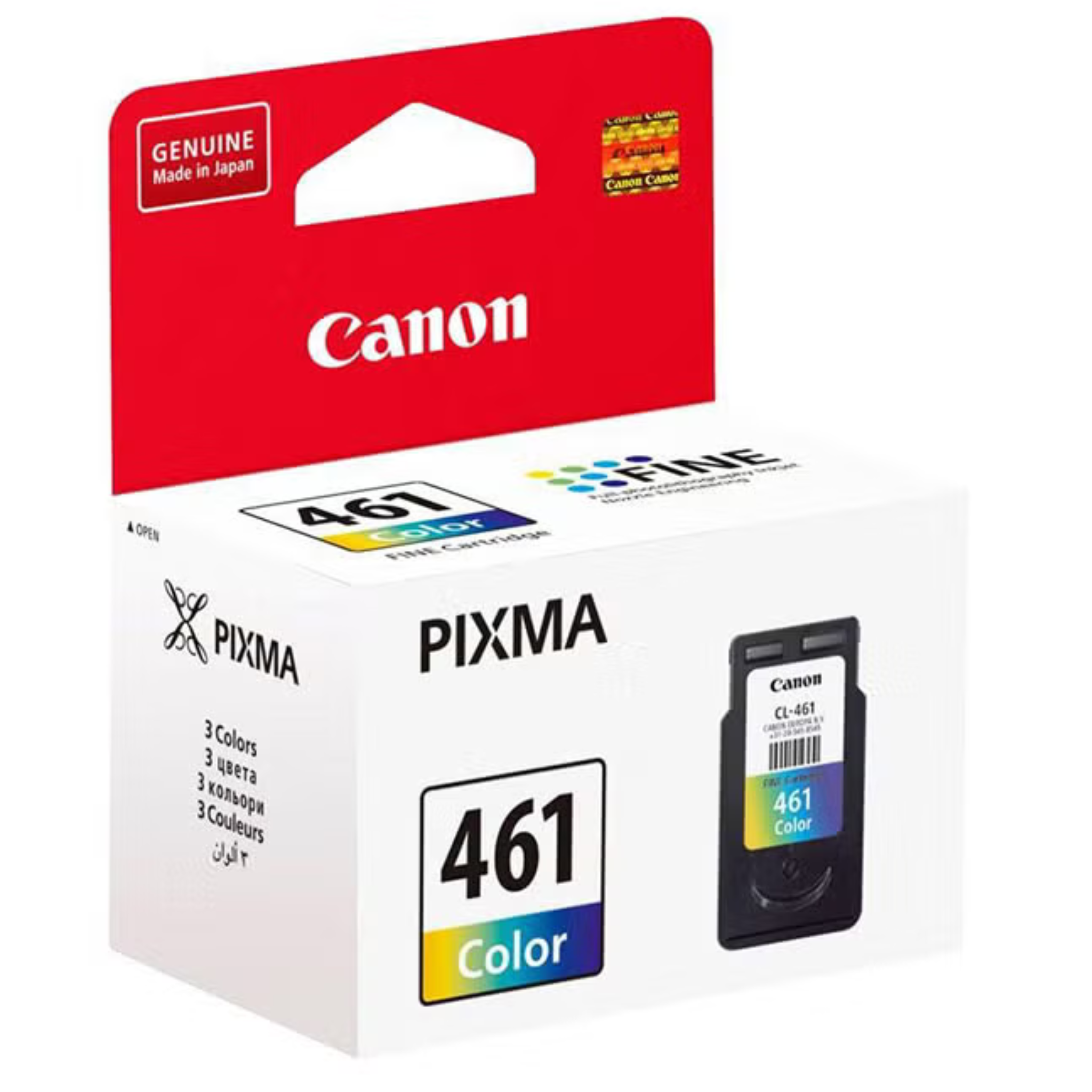Canon CL-461 Color Ink Cartridge Genuine Standard Yield Tri-Color Inkjet Cartridge for Canon PIXMA Series Printers | CL-461 OneCart