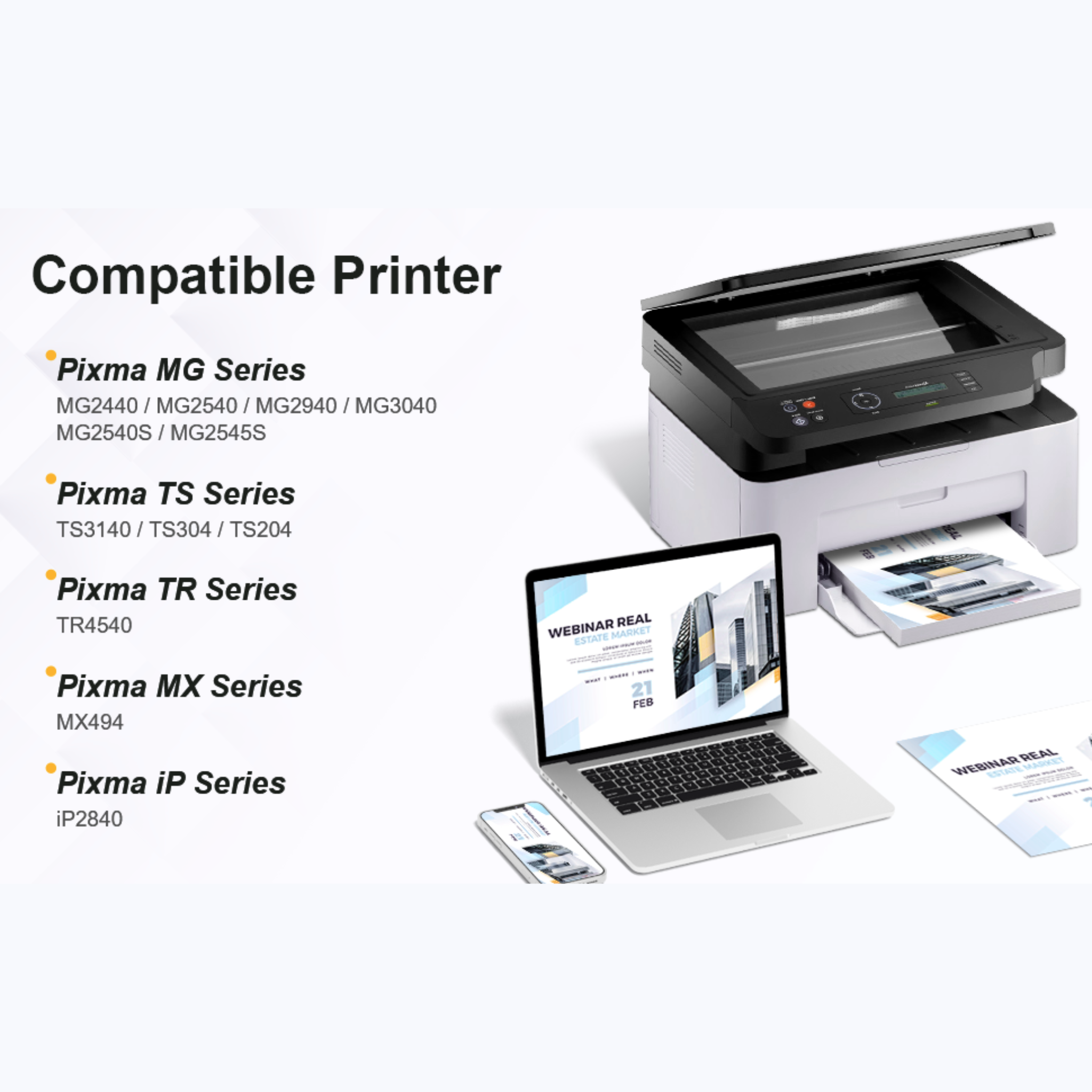 Canon PG-445 / CL-446 Ink Cartridge Combo Pack 5-Piece Set (Black, Cyan, Magenta, Yellow) for Canon PIXMA Series Printers | Genuine Canon Ink OneCart