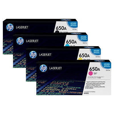 HP Original 650A Color Toner Set OneCart