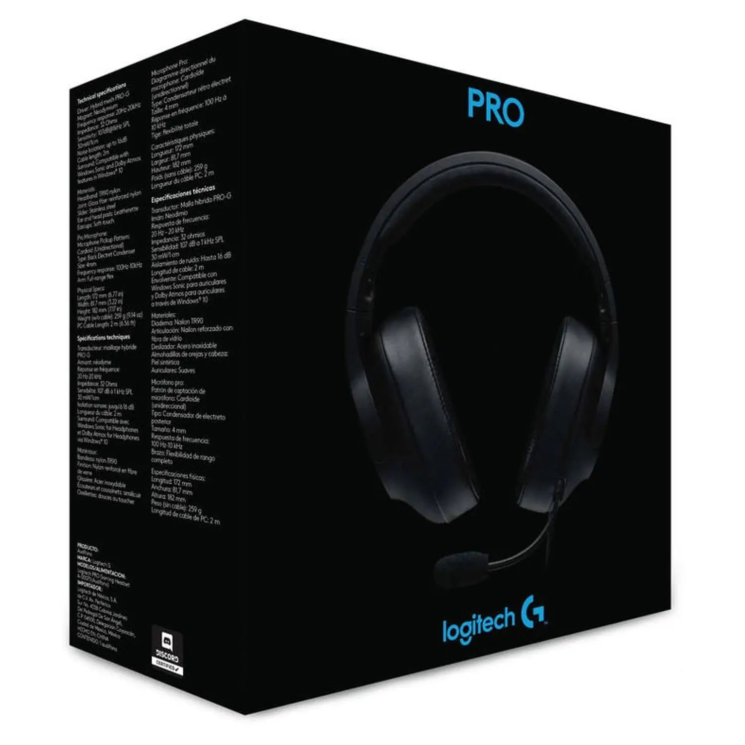 Logitech G Pro Gaming Headset – Professional Gaming Headset with Passive Noise Cancellation, Clear Stereo Sound, Comfortable Design, Black OneCart