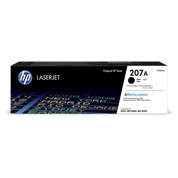 HP 207A Black Toner Cartridge, W2210A OneCart