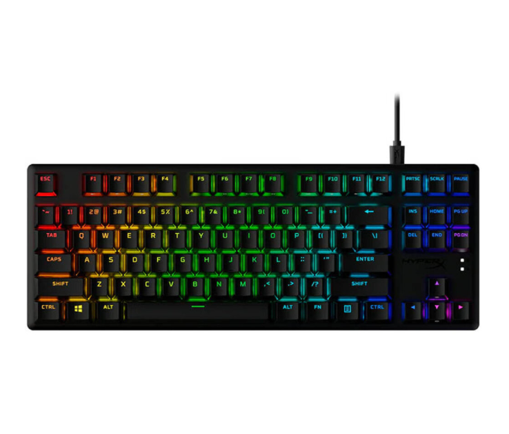 HyperX Alloy Origins Core PBT Mechanical Gaming Keyboard Black | Tenkeyless Compact Design with RGB Backlighting, Durable PBT Keycaps, Mechanical Switches, Anti-Ghosting, Full N-Key Rollover Perfect for PC Gaming OneCart