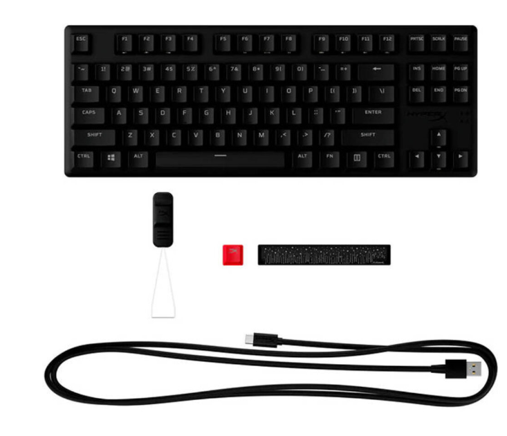 HyperX Alloy Origins Core PBT Mechanical Gaming Keyboard Black | Tenkeyless Compact Design with RGB Backlighting, Durable PBT Keycaps, Mechanical Switches, Anti-Ghosting, Full N-Key Rollover Perfect for PC Gaming OneCart