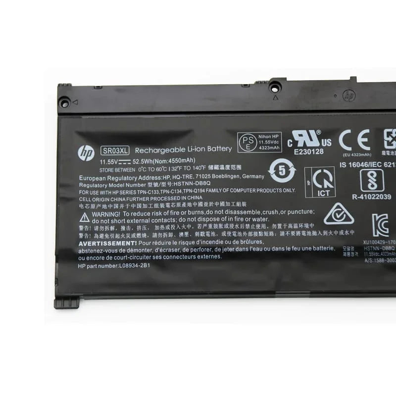 Original SR04XL HP Omen 15-CE002NK Omen 15-CE018NM Omen 15-CE071TX Pavilion 15-CB012NO Pavilion 15-CB081TX Laptop Battery OneCart
