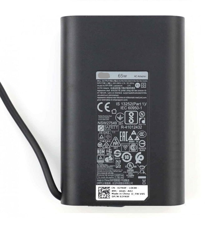 Dell Slim - 65-Watt Dell Laptop charger Power Adapter & Charger Accessories JS Bazar