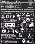 240W Dell charger for Dell Notebook Model: Dell Precision M6400 Dell Precision M6500 Dell Precision M6600 Laptop Charger JS Bazar