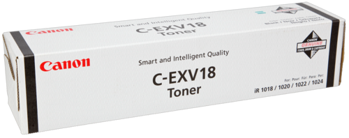 Canon C-EXV 18 Black Toner Cartridge (0386B002) | 8,400 Page Yield | Genuine Canon Toner OneCart