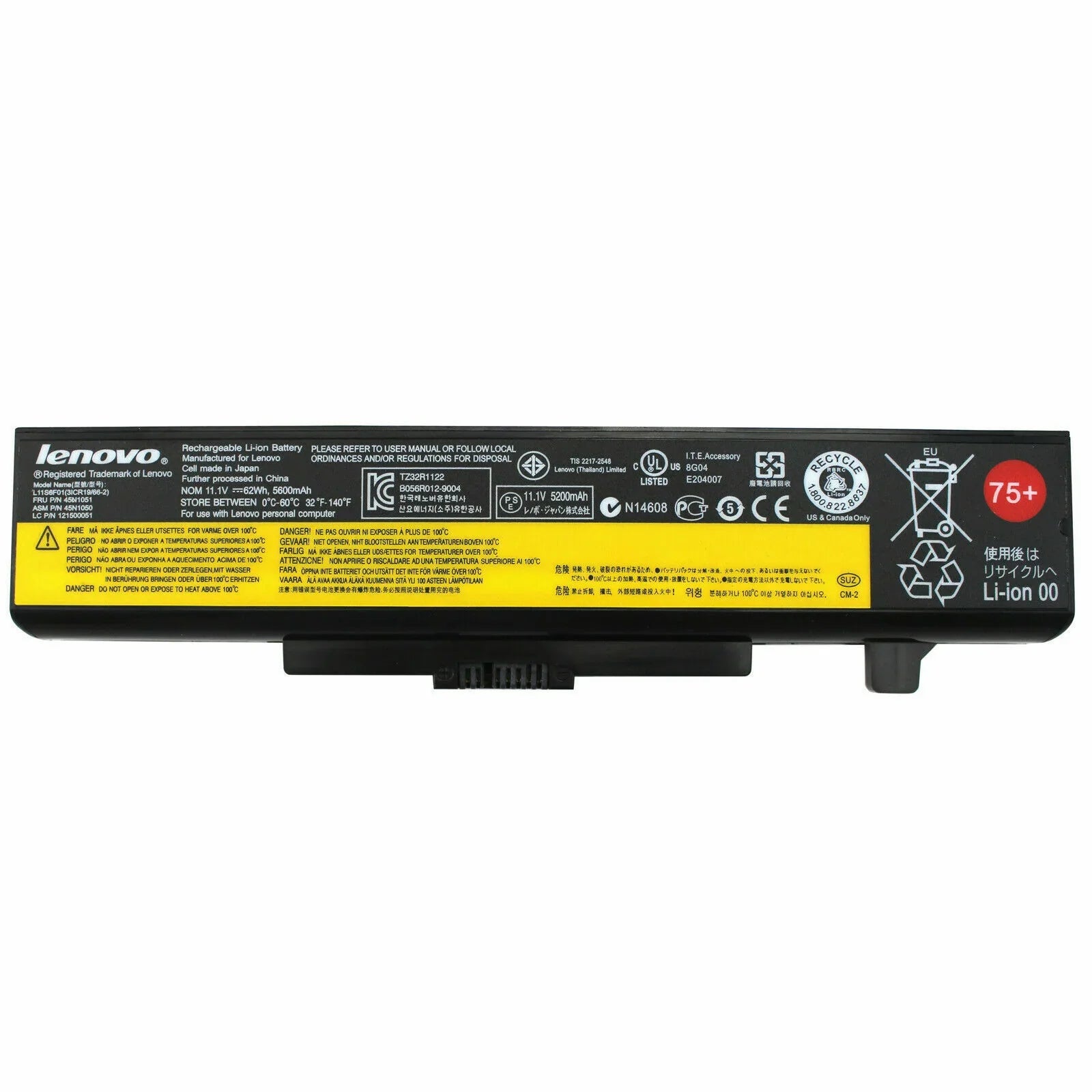 Original L1N6Y01 L11C6Y01 L11L6Y01 L11S6Y01 L11L6Y01 Laptop Battery For Lenovo IdeaPad G480 G580 G585 G780 Z380 Z580 Y480 Y580 11.1V 62Wh OneCart