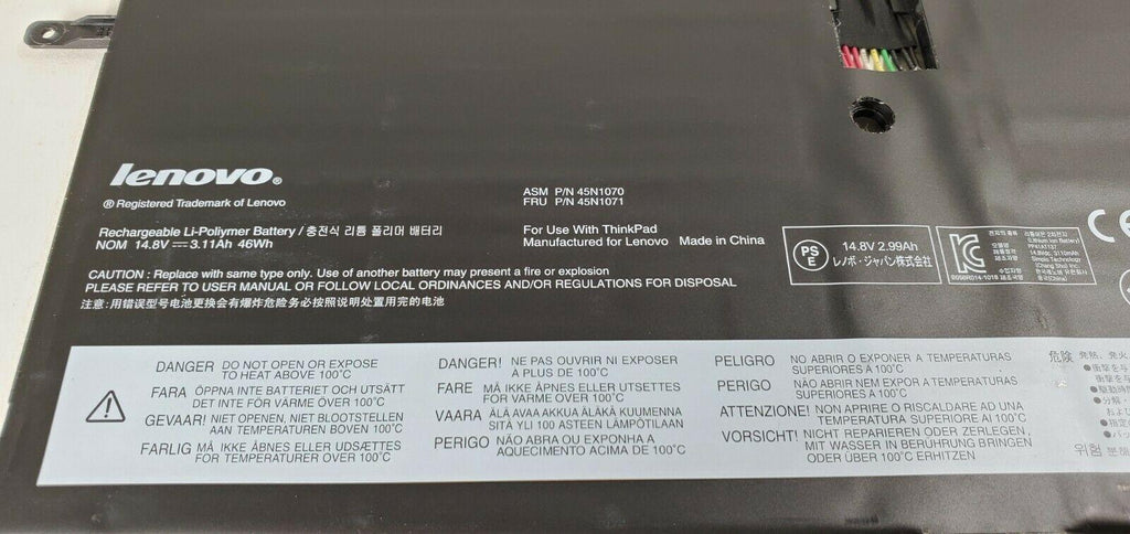 Original Lenovo ThinkPad New X1 Carbon, 45N1070, 45N1071 Laptop Battery OneCart
