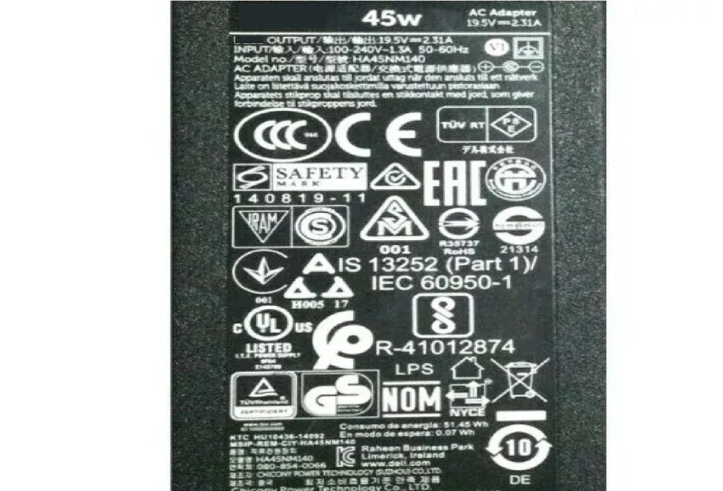 45W Dell Laptop charger for Dell XPS Mini Replacement Charger (XPS 12- XPS 13) Laptop Charger JS Bazar