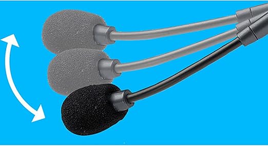 Logitech H110 Stereo Headset – Black | Lightweight On-Ear Headphones with Adjustable Boom Microphone, Dual 3.5mm Audio Jacks, Clear Stereo Sound, Compatible with PC, Laptop, and Desktop Computers OneCart