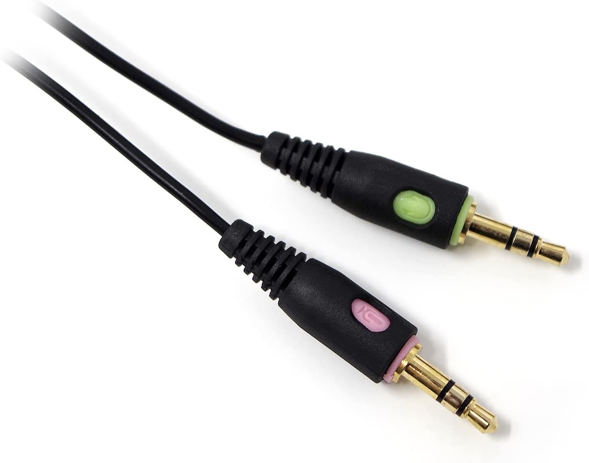 Logitech H110 Stereo Headset – Black | Lightweight On-Ear Headphones with Adjustable Boom Microphone, Dual 3.5mm Audio Jacks, Clear Stereo Sound, Compatible with PC, Laptop, and Desktop Computers OneCart