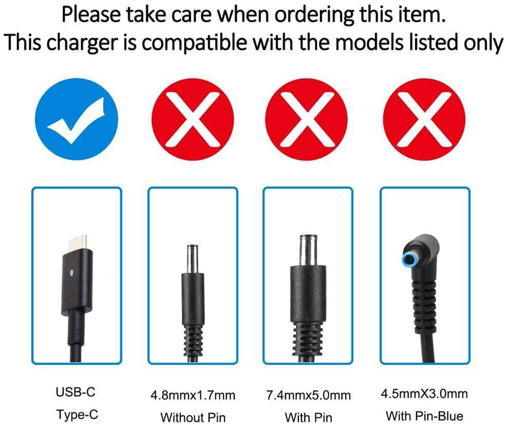 90W USB type C Dell Laptop charger for Dell XPS 13 9350 9365 9370 Latitude 7280 7480 7380 7390 Power Adapter & Charger Accessories JS Bazar