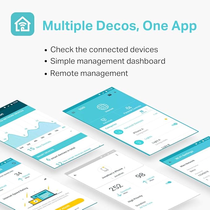 TP-Link Deco E4 AC1200 Mesh Wi-Fi System Dual-Band, 300 Mbps + 867 Mbps, MU-MIMO, Seamless Coverage, Single Pack, White | Deco E4 (1-Pack) OneCart