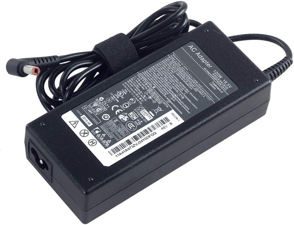 120W Lenovo Laptop Charger for Lenovo Ideapad Y460P, Y510P ADP-120LH B, 19.5V 6.15A 5.5mm * 2.5mm JS Bazar