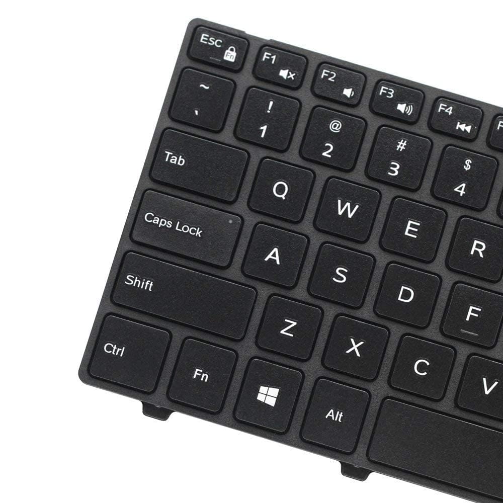 Laptop Keyboard Compatible for Dell In 3551 3552 3559 3565 3567 3551 3558 5566 Without Backlite , Wired, Black OneCart
