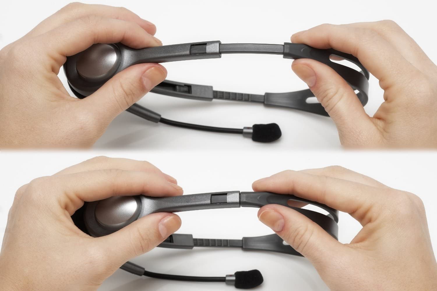 Logitech H110 Stereo Headset – Grey | Lightweight On-Ear Headphones with Adjustable Boom Microphone, Dual 3.5mm Audio Jacks, Clear Stereo Sound for PC, Laptop & Desktop OneCart