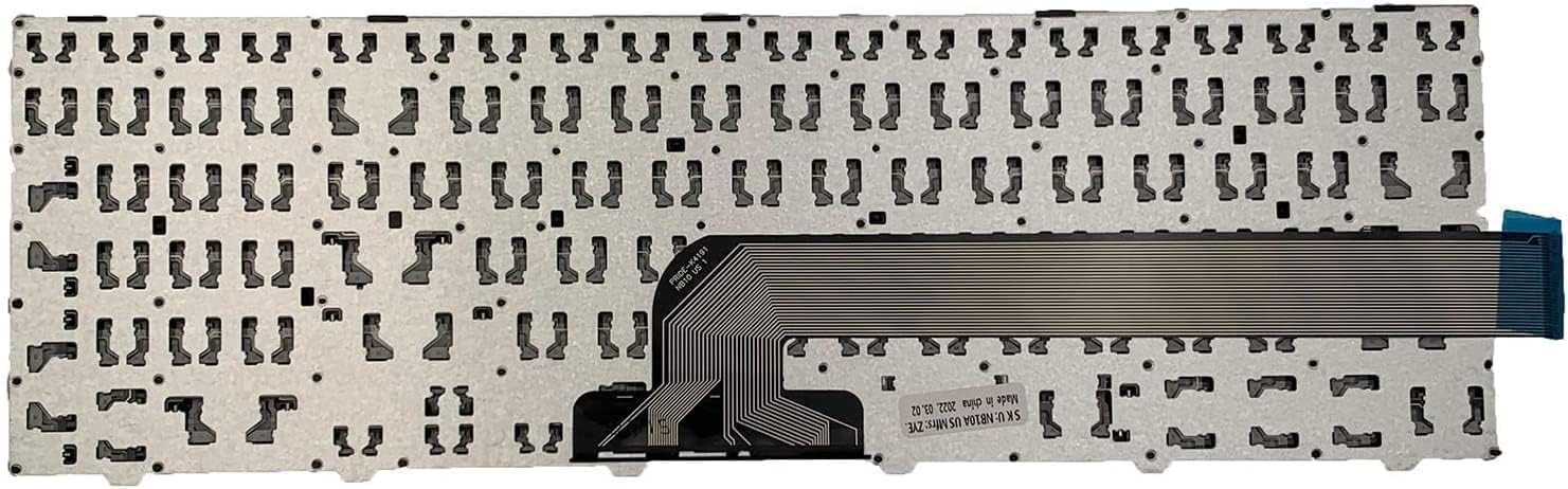 Laptop Keyboard Compatible for Dell In 3551 3552 3559 3565 3567 3551 3558 5566 Without Backlite , Wired, Black OneCart