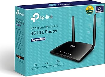 TP-Link Archer MR200 AC750 4G LTE Wireless Router Dual-Band, Share Your 4G LTE Network, Plug-and-Play, No Configuration Required