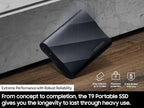 Samsung T9 Portable External SSD 4TB – USB-C 3.2 Gen 2x2, Up to 2000MB/s Read & 2000MB/s Write, Black OneCart