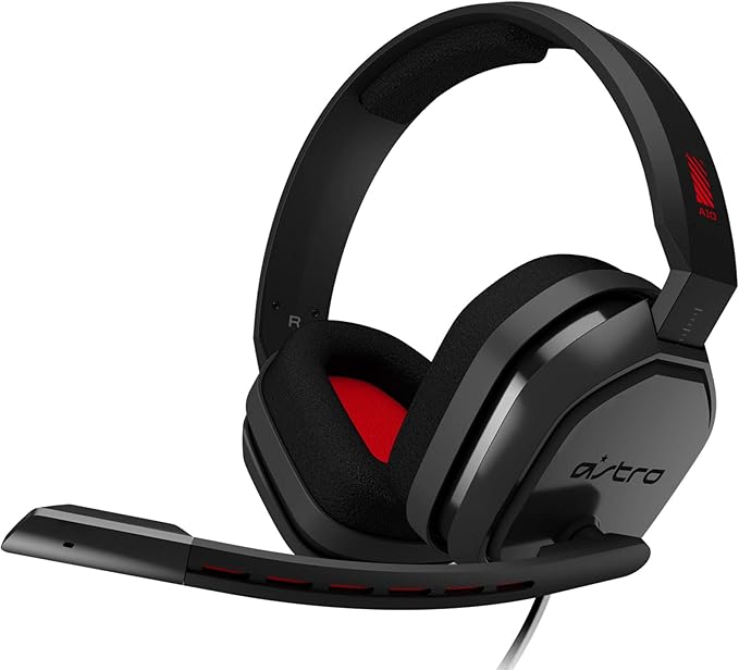 Astro A10 Wired Gaming Headset for Xbox One, Nintendo Switch, PS4, PC &amp; Mac – 3.5mm Audio, Boom Mic, Eco-Friendly Packaging | Red/Black OneCart