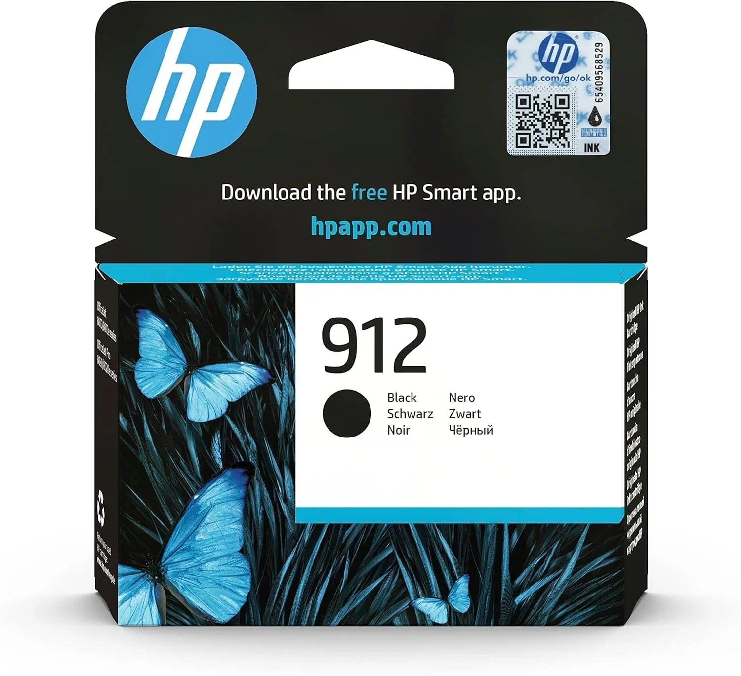 HP 3YL80AE Standard 912 Black Original Ink Cartridge Works With Officejet Pro 8023, 8013 Printers, Black OneCart