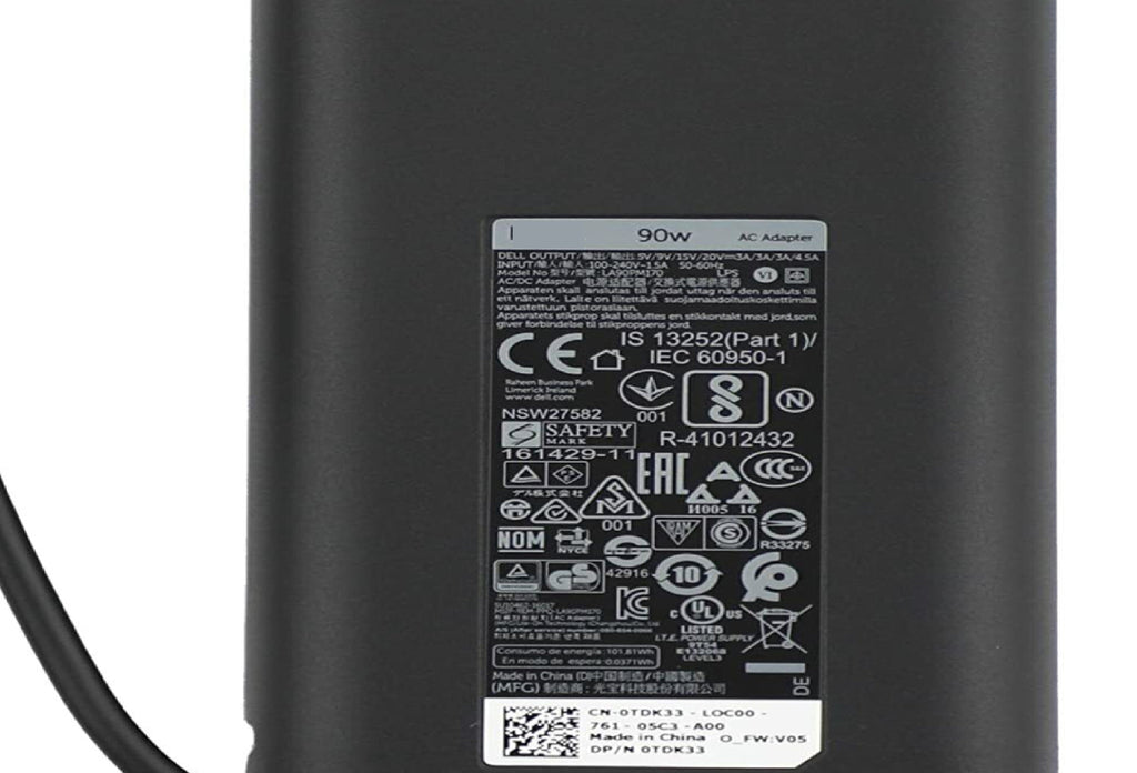 Dell 90W 20V 4.5A USB Type C Thunderbolt 3 Dell Laptop charger Laptop Charger JS Bazar