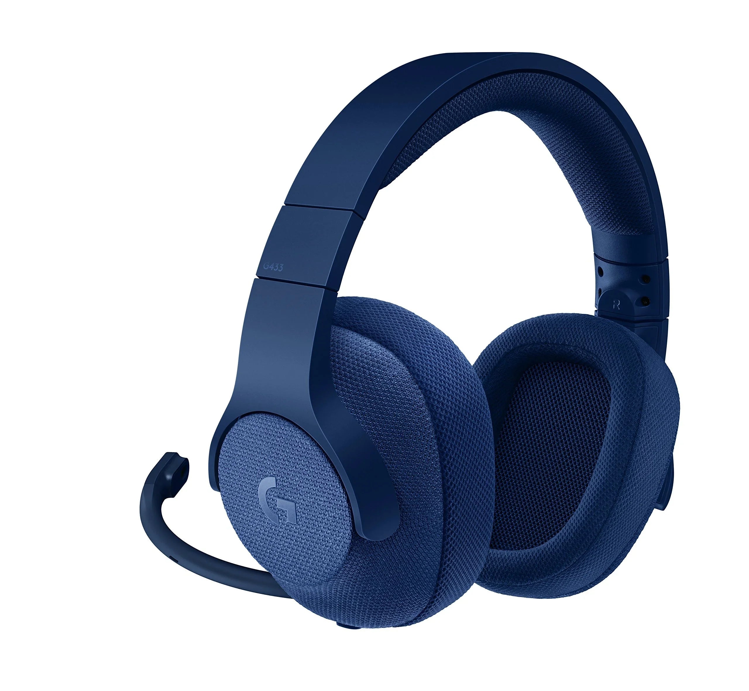 Logitech G433 7.1 Wired Surround Gaming Headphones, PRO-G 40mm Drivers, 4mm Cardioid Microphone, DTS Headphone:X 7.1 Sound, Lightweight Design, Detachable Mic, Blue | 981-000687 BLUE OneCart