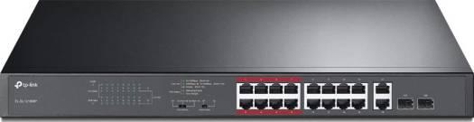 TP-Link 16-Port 10/100 Mbps + 2-Port Gigabit Rackmount Switch with 16-Port PoE+ | TL-SL1218MP OneCart