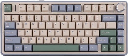 AULA F75 Gasket Wireless 75% Mechanical Keyboard – 80 Keys Compact Layout, LEOBOG Reaper Linear Switches, Hot Swappable, RGB Backlit, NKRO Anti-Ghosting, 1000Hz Polling Rate, 4000mAh Battery, Tri-Mode (Bluetooth, 2.4GHz, USB-C) – Green | F75 OneCart