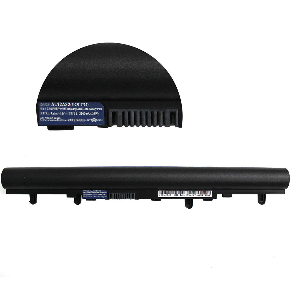 Original AL12A32 Laptop Battery for Acer Aspire V5-571, V5-471, V3-471, V3-531, E1-531, E1-571, and Compatible Acer Notebook Models – 4 Cell 2500mAh Rechargeable Li-ion Battery OneCart