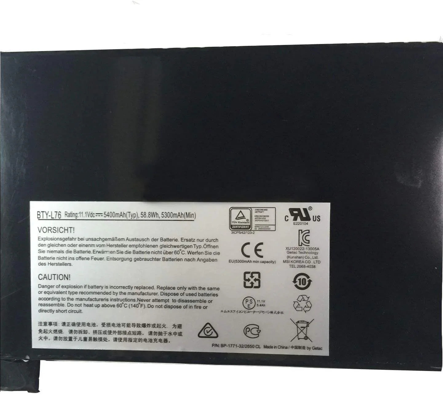 BTY-L76 Genuine MSI GS70 6QE-033CZ Stealth Pro, GS70 -2PE, GS70 20D Laptop Battery OneCart