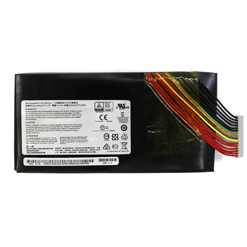 Original MSI BTY-L78 MSI S5 GT80 GT73 GT73VR GT83VR 6RE-026CN 2QE-035CN GT62 16L1 16L2 GT75 Tablet Laptop Battery OneCart