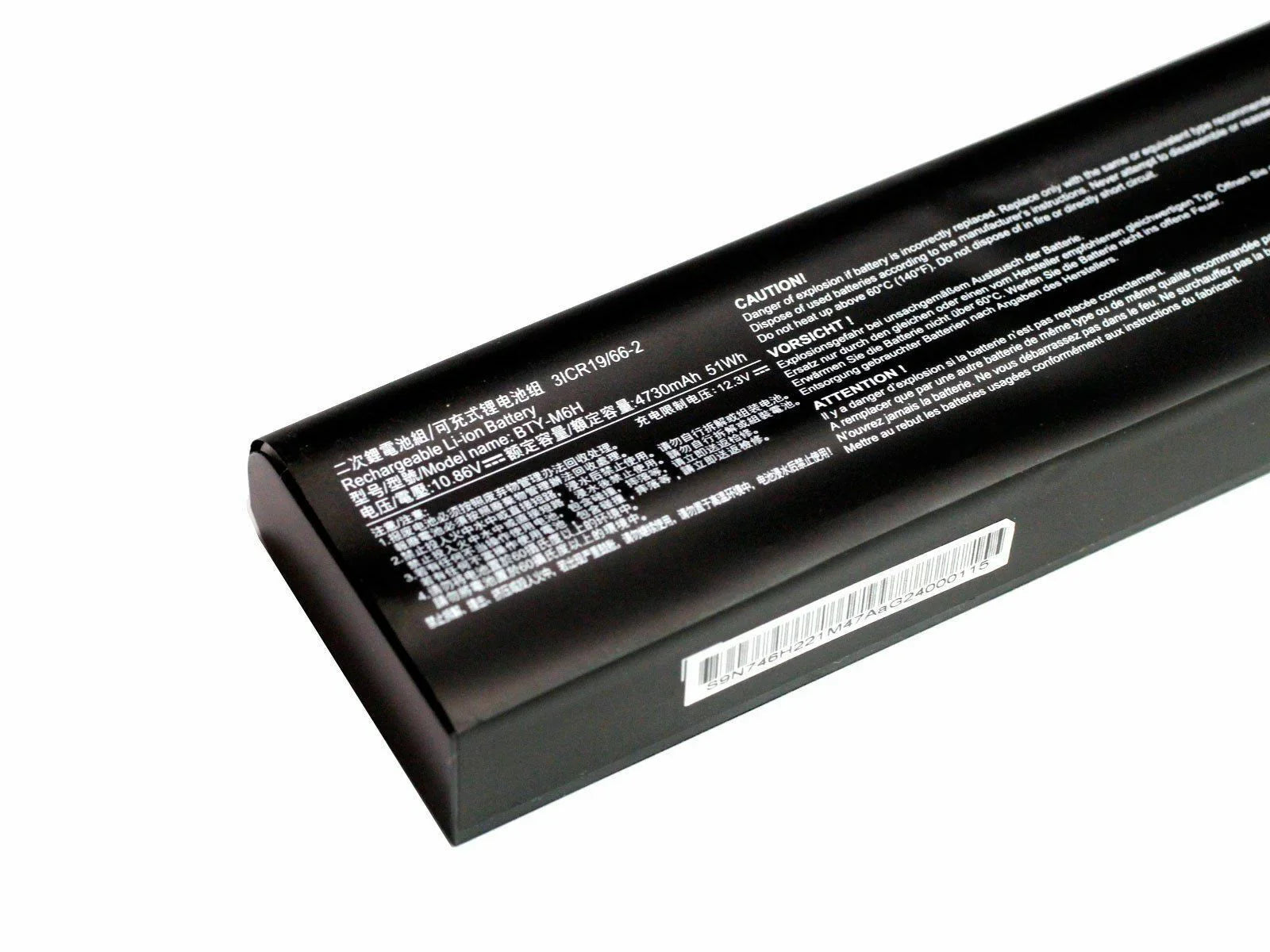 Original BTY-M6H MSI GE62 GE72 series 6QD 6QD-001XCN Laptop Tablet 10.8V 3834mAh 41.4wh Laptop Battery OneCart
