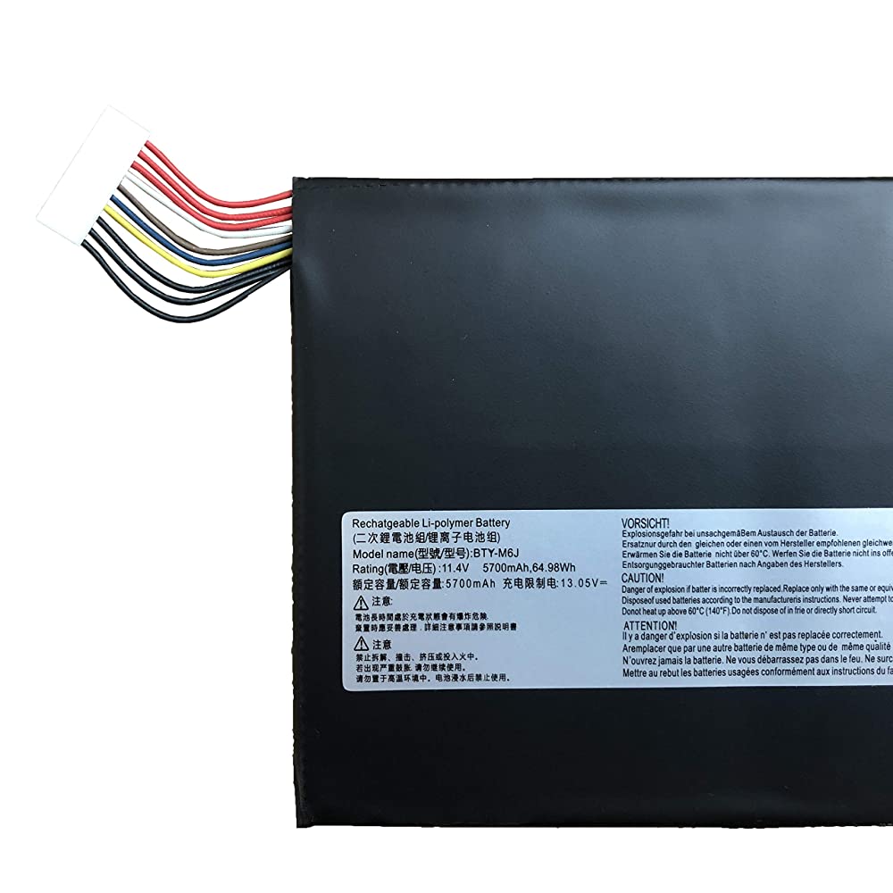 BTY-M6J MSI GS63VR GS73VR 6RF GS43VR Stealth GS63 GS73 6RF016CN WS63 WS63VR GS73VR 11.4V 64.98Wh Laptop Battery OneCart