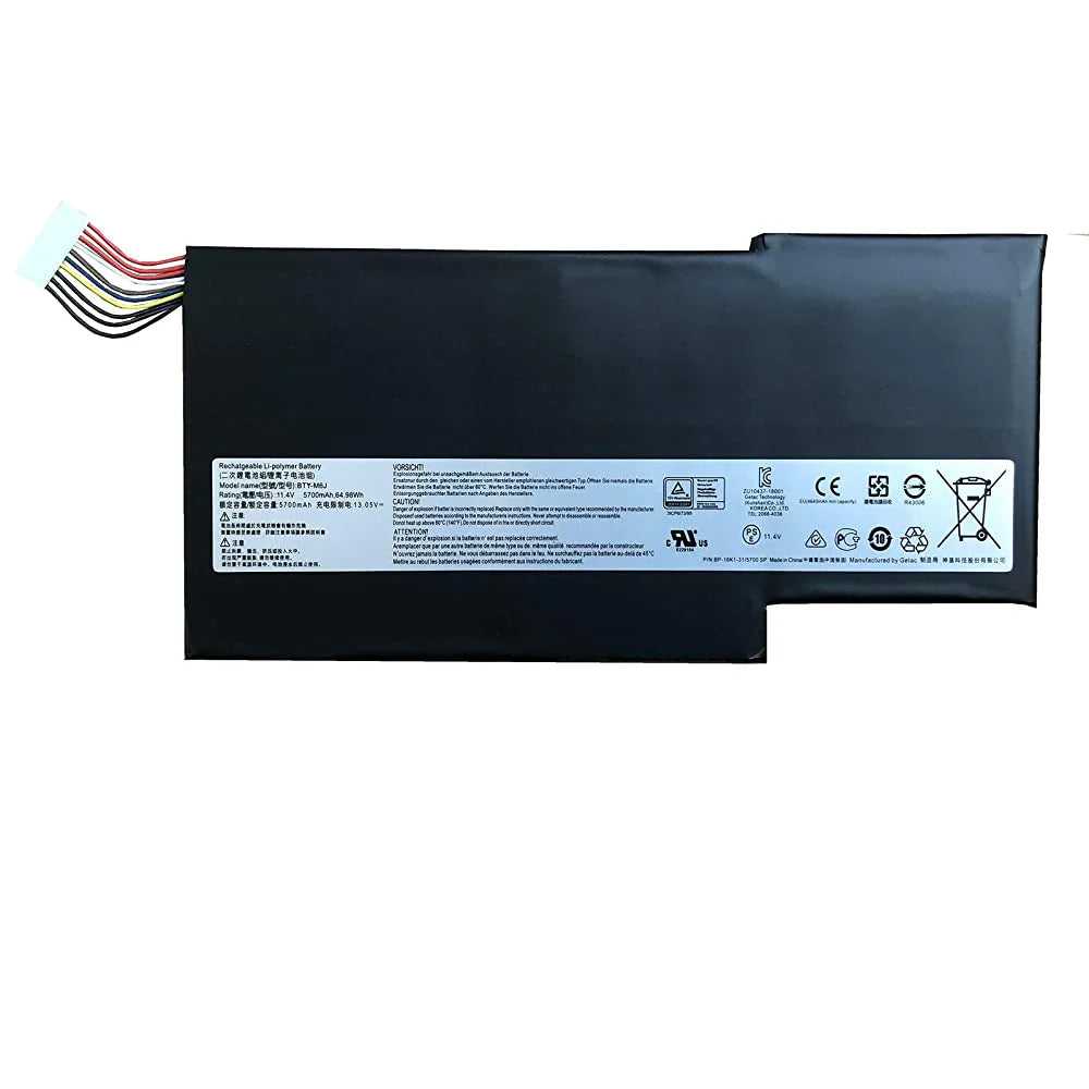 BTY-M6J MSI GS63VR GS73VR 6RF GS43VR Stealth GS63 GS73 6RF016CN WS63 WS63VR GS73VR 11.4V 64.98Wh Laptop Battery OneCart